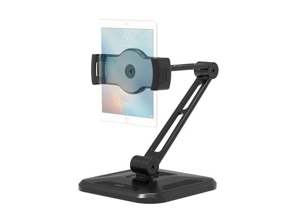 2-in-1 Articulating Universal Tablet Desk Stand Mount