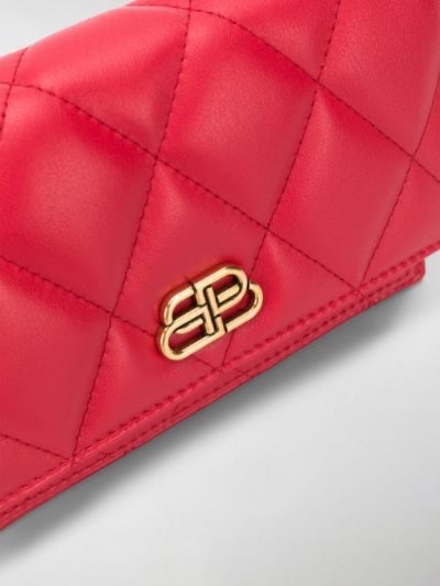 Sale Balenciaga quilted leather belt bag 6406 bright red | MODES 腰包
