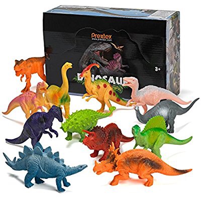 Prextex 12个塑料恐龙