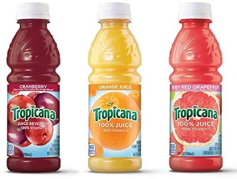 Tropicana Mixer 3-Flavor Juice Variety Pack, 10 Ounce (Pack of 24)