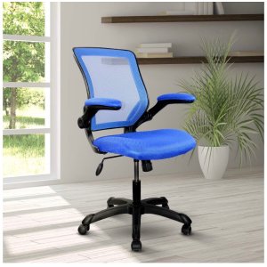 Techni Mobili Mesh Task Office Chair with Flip Up Arms