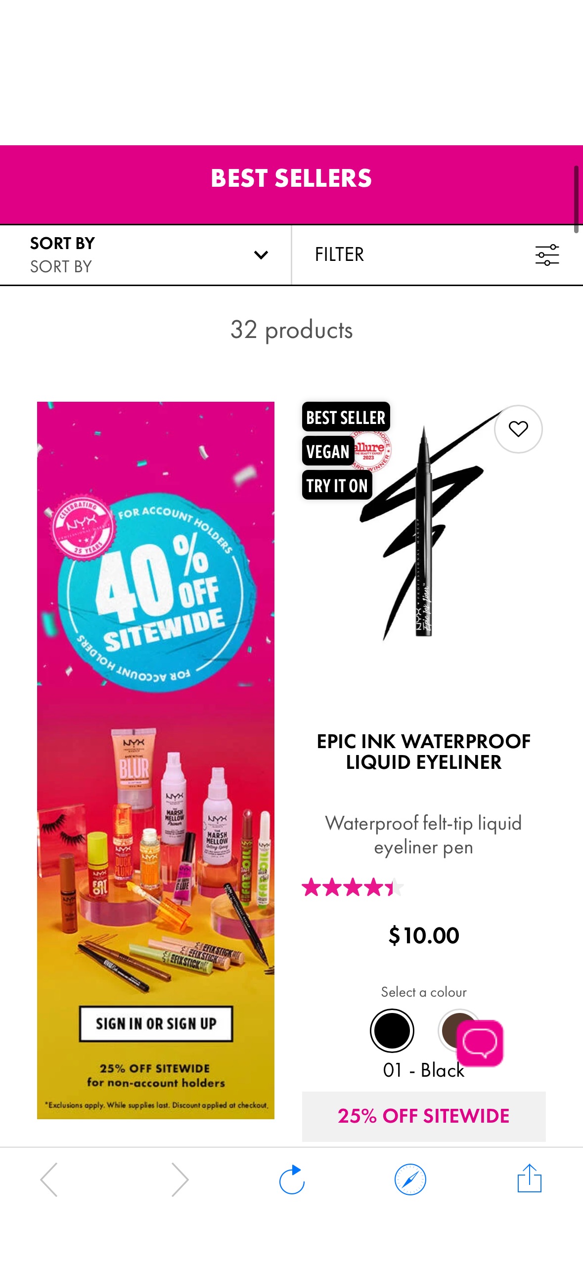 NYX Birthday Sale! 40% Off Sitewide