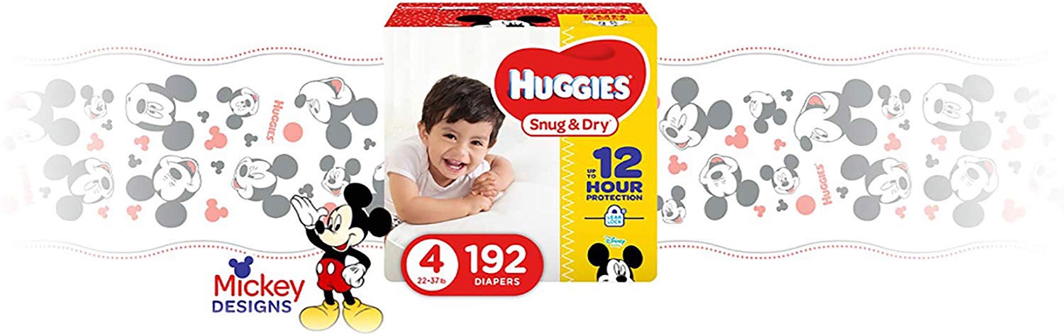 HUGGIES Snug & Dry 婴儿纸尿片Size 4, 192片