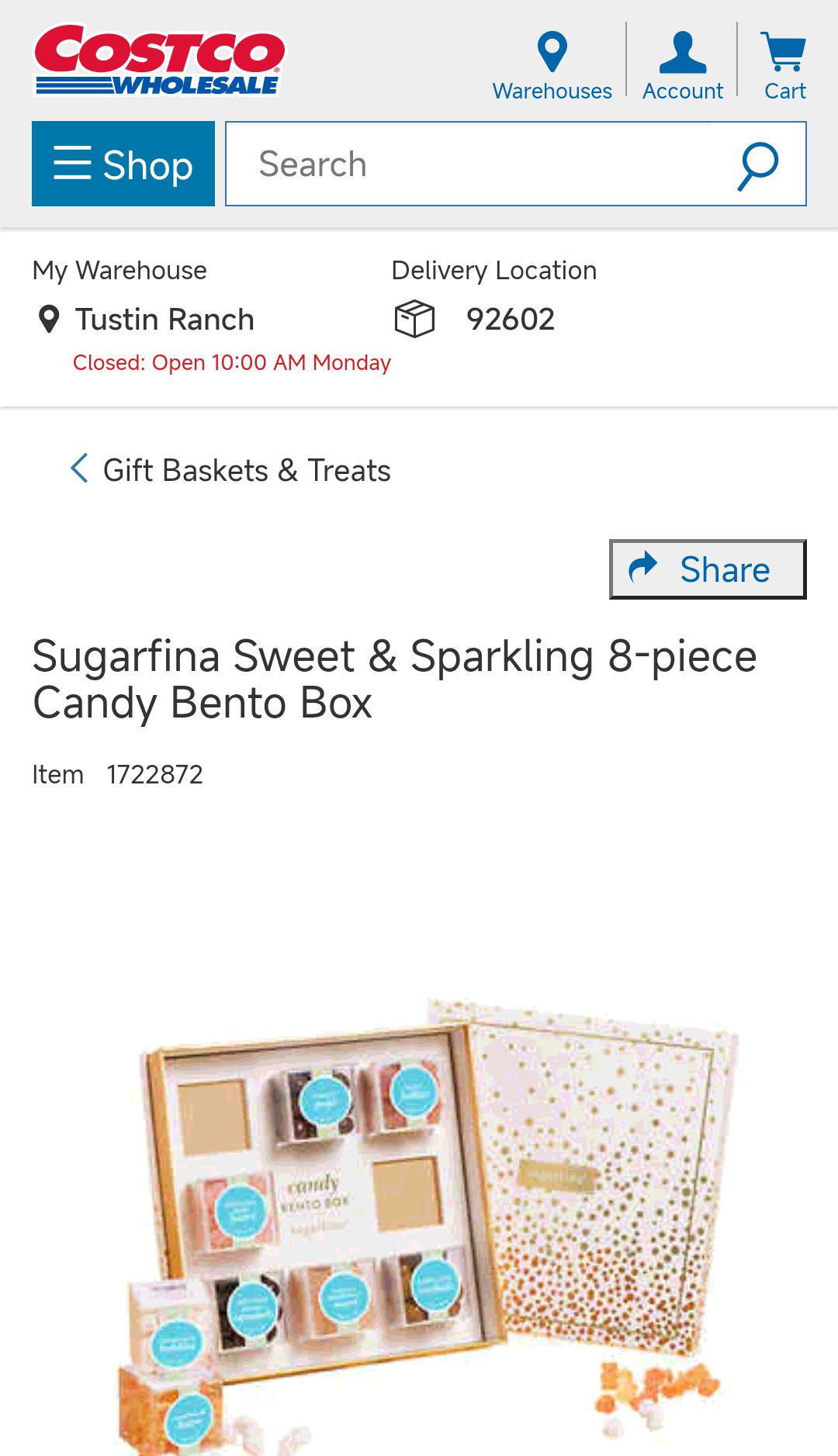 Sugarfina Sweet & Sparkling 8-piece Candy Bento Box | Costco