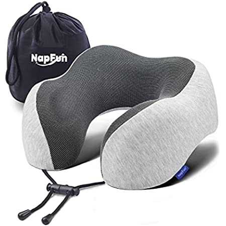 Amazon.com: MLVOC Travel Pillow 100% Pure Memory Foam Neck Pillow, Comfortable & Breathable Cover