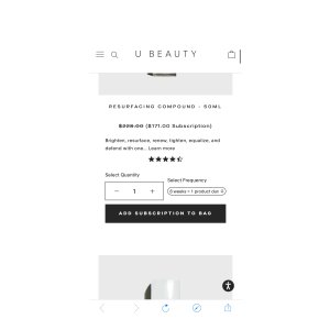 $171 Subscription – U Beauty U Beauty:最后一次终身优惠! 仅剩几小时可锁定 25% 折扣 + 每个订单免费送货 - 现在包括 MANTLE 皮肤调理洗液。
立即订阅并保存。
