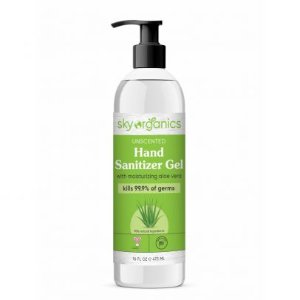 Sky Organics Hand Sanitizer Gel, Unscented - 16 oz
