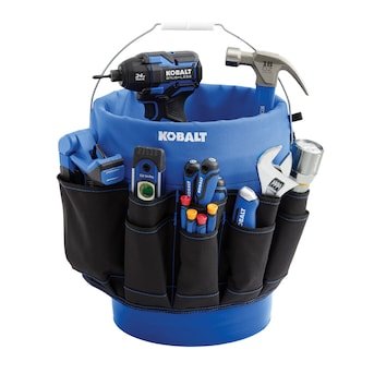 Kobalt Blue Polyester 18-in 5-Gallon Bucket Organizer