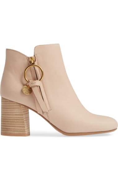 See by Chloé Louise Bootie (Women) 真皮裸靴| Nordstrom