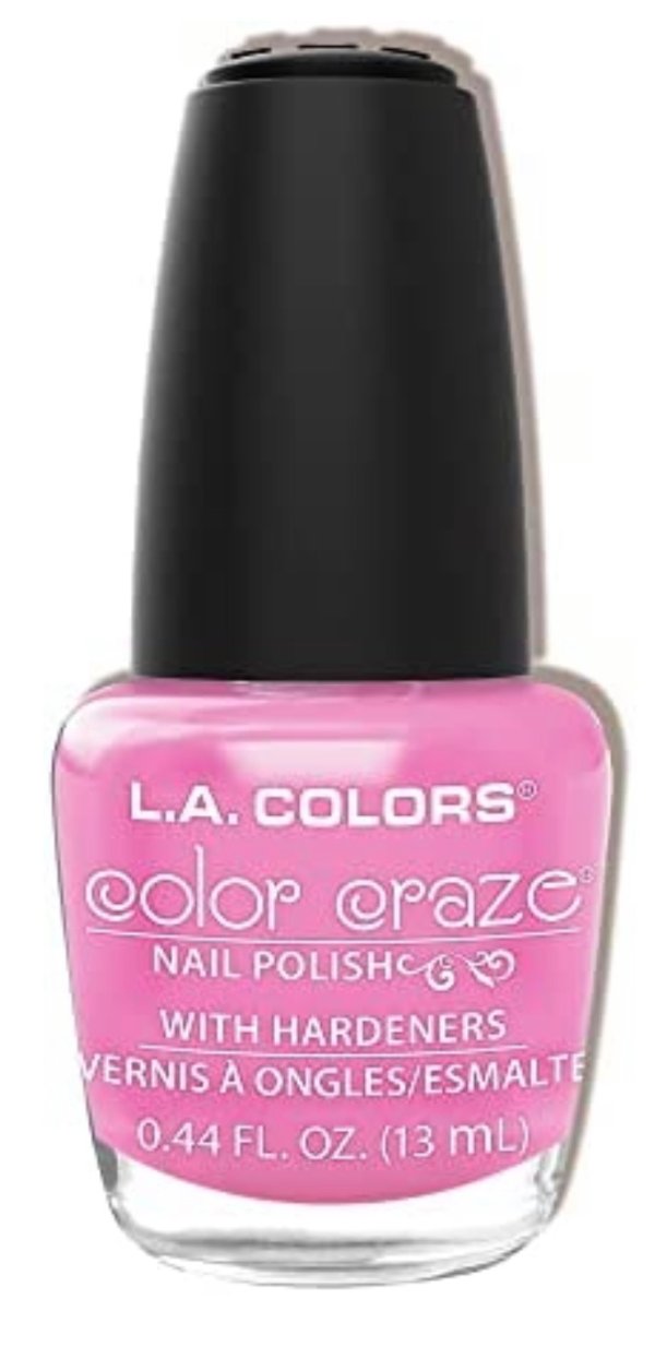 L.A. Colors Craze Nail Polish, Pink Bubbles Sale