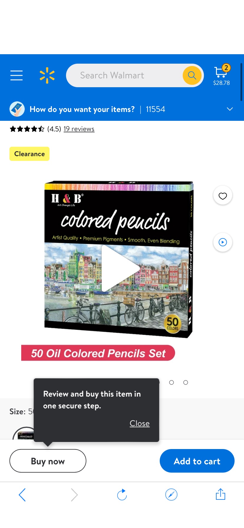 H&B Oil 顏色筆套組50 Color  - Walmart.com