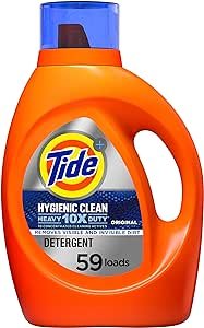 Hygienic Clean Heavy 10X Duty Laundry Detergent Liquid Soap, Original Scent, He Compatible, 59 Loads, 92 Fl Oz