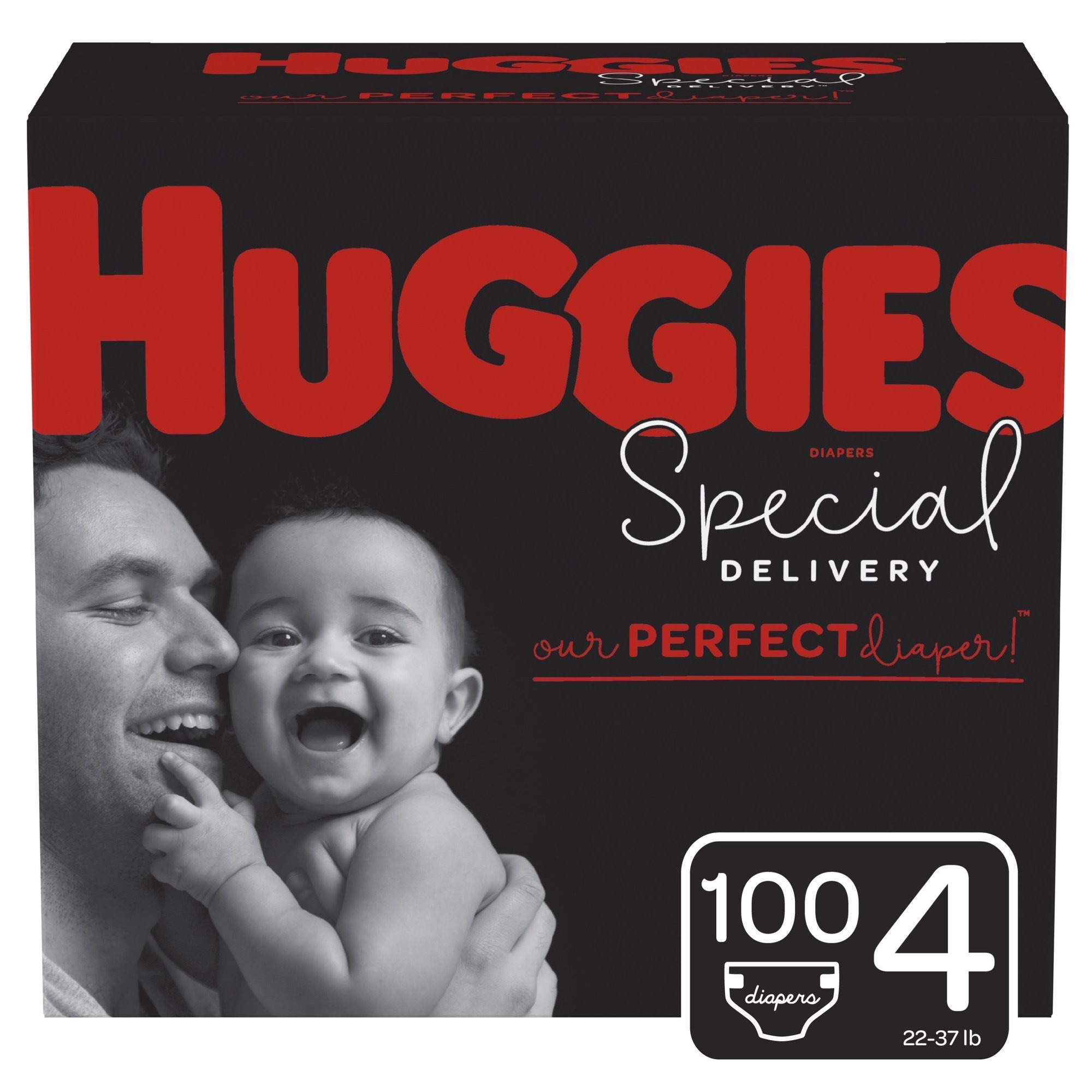 尿布濕Huggies Special Delivery Hypoallergenic Baby Diapers, Size 4, 100 Ct, One Month Supply - Walmart.com - Walmart.com