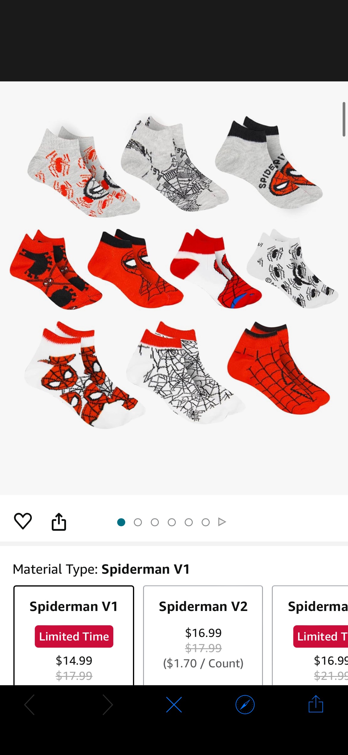 Amazon.com: Marvel Spider-Man Socks for Boys, 10 Pairs Low Cut Socks for Boys Ages 3-9: Clothing, Shoes & Jewelry