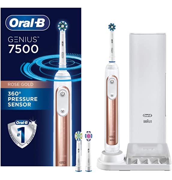Amazon.com: Oral-B Genius Pro 8000 Electronic Power Rechargeable Battery Electric Toothbrush with Bluetooth Connectivity, Amazon Dash Replenishment Enabled: Beauty 自动牙刷