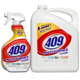 409 Multi Surface Cleaner, Original Scent, 32 oz. Spray Bottle and 180 oz. Refill