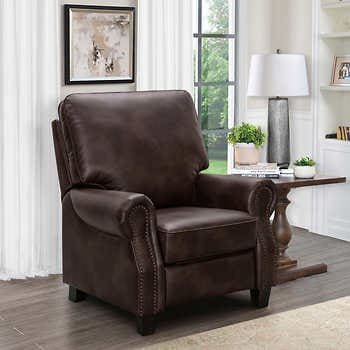 Carlyle Leather Pushback Recliner