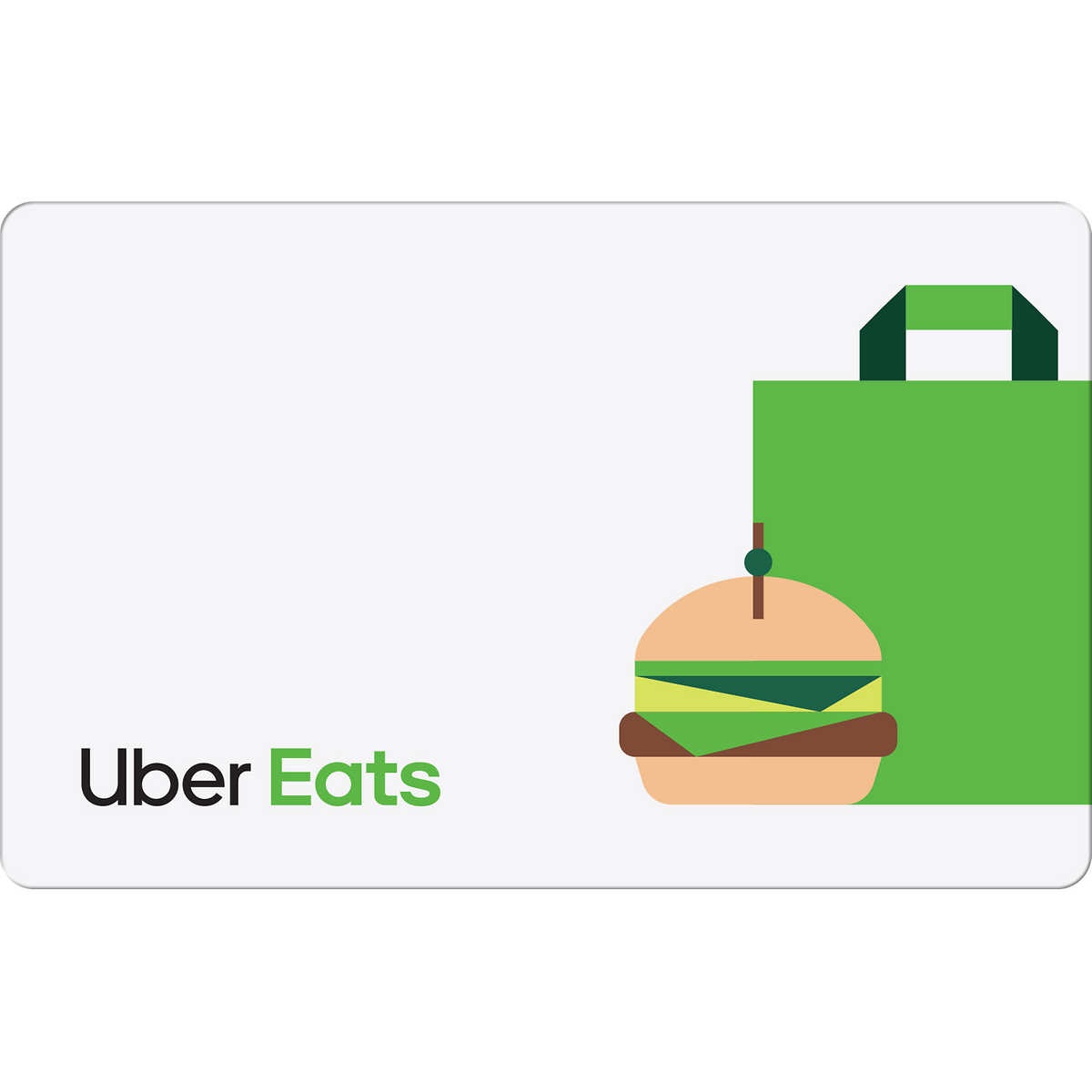 Uber Eats $100电子礼卡