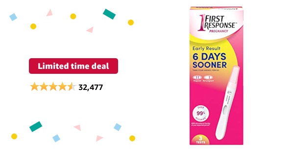 Limited-time deal: First Response Early Result Pregnancy Test, 3 Count(Pack of 1)(Packaging & Test Design May Vary)