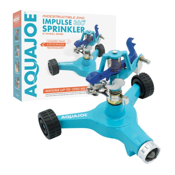 Aqua Joe Indestructible Zinc Impulse 360º Sprinkler W