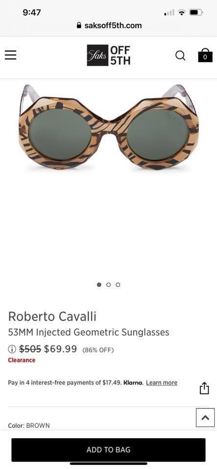 Roberto cavalli精品太陽眼鏡多款出清特賣低至2折