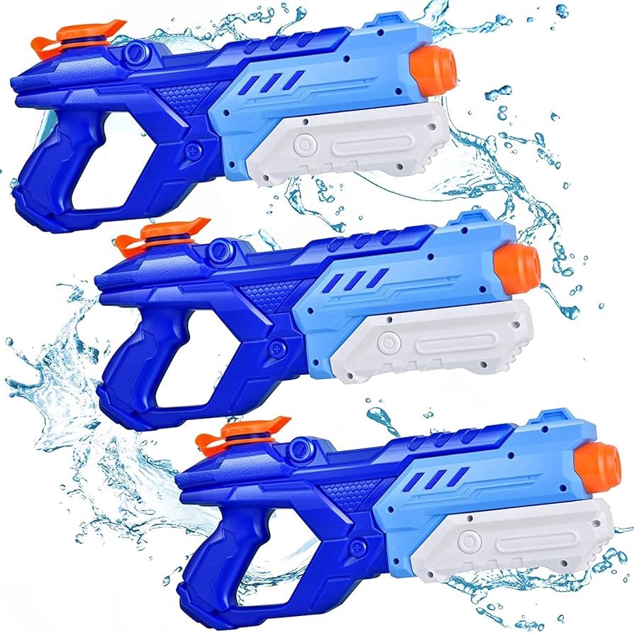 Amazon.com: Quanquer 3 Pack Water Guns for Kids Adults - 600CC Squirt Guns Super Water Blaster Soaker Long Range High Capacity Summer Swimming Pool Beach Outdoor Water Fighting Toy for Boys Girls (Blu
