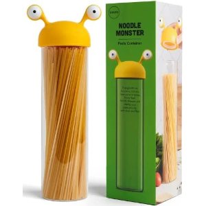 $14.97 Amazon.com: OTOTO Noodle Monster Spaghetti Container Storage - Pasta Containers for Pantry - BPA-free Plastic, Airtight, Food Grade & Dishwasher Safe Pasta Storage - Pasta Holder Container