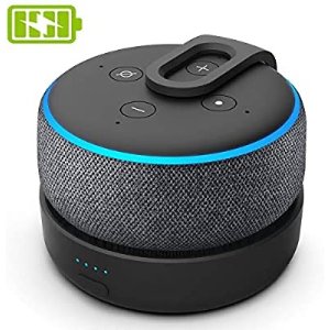 $21.99 随身携带Dot充电电池Amazon.com: GGMM D3 Battery Base for Dot 3rd Gen to Make Dot Mobile, Black (Not Include Dot 3rd): Home Audio & Theater