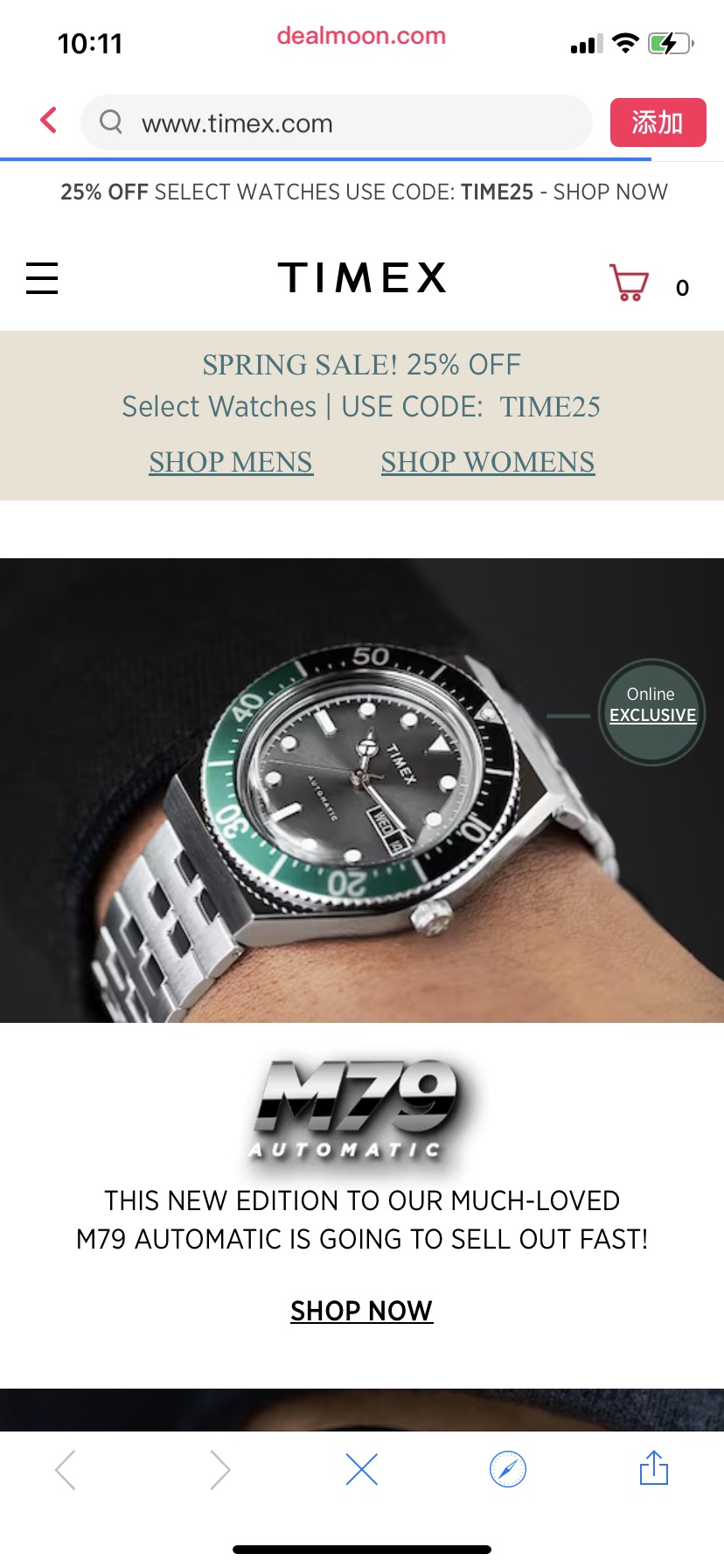 Watches from Timex | Digital, Analog, & Water Resistant Watches手表75折