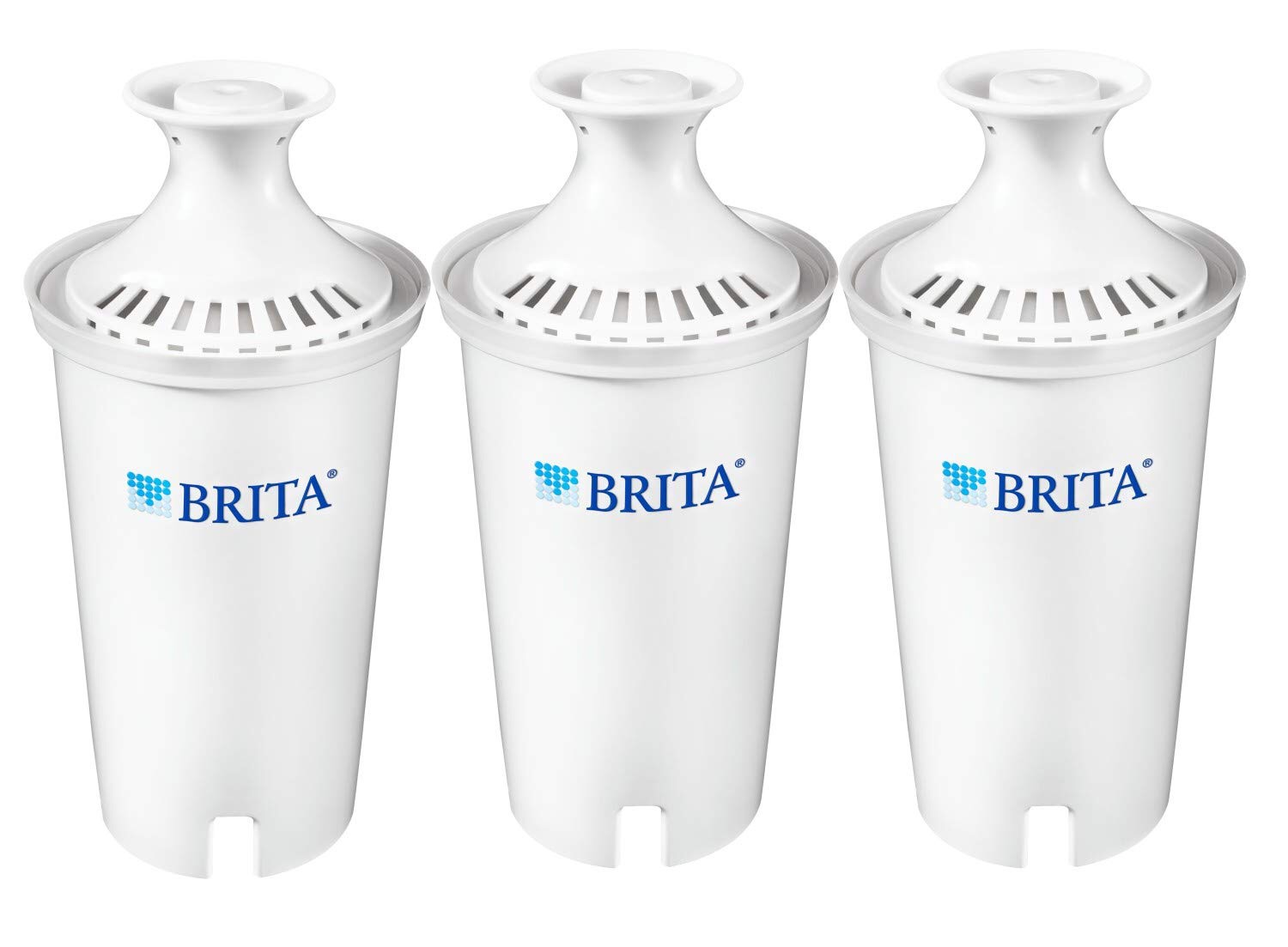 Amazon.com: Brita Water Replacement Filters for Pitchers and Dispensers, 3ct, White: Pitcher Water Filters: Kitchen & Dining 过滤水芯三个装