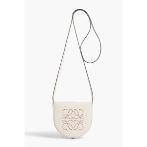 $422 Ecru Heel embossed leather shoulder bag | LOEWE | THE OUTNET