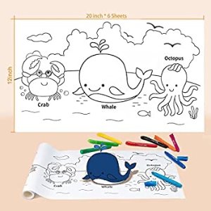 $10.62 Amazon.com: Coloring Paper Roll for Kids, 120*11.8 Inch Squeaky Clean Sticky Drawing Paper Roll for Toddler, Wall Coloring Stickers Set for Gift : Arts, Crafts & Sewing