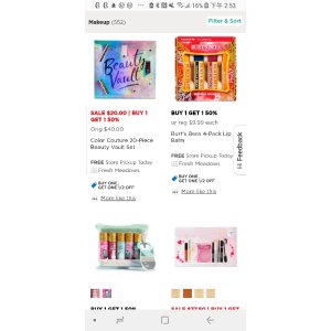 化妆品 第二件半价 Kohl s美妆优惠