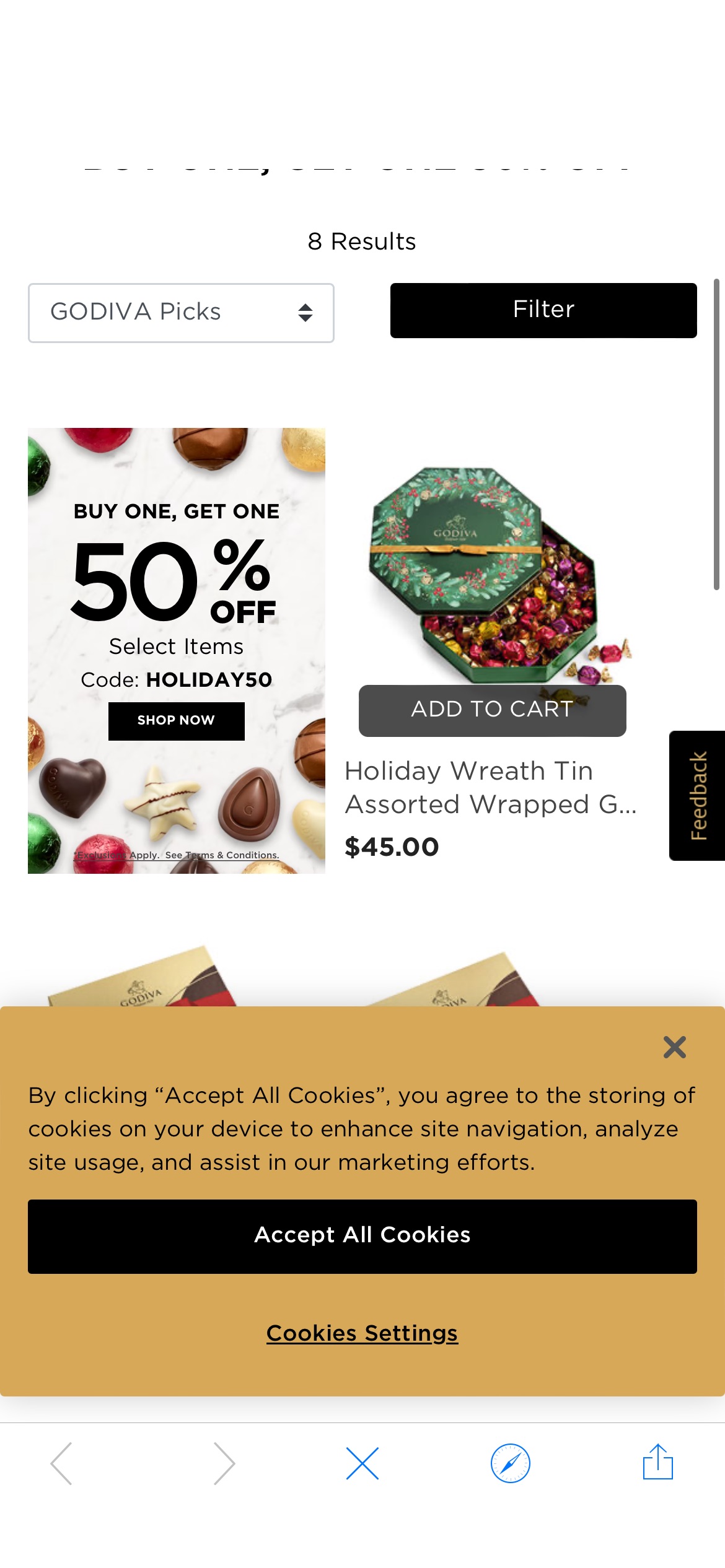 Limited-Time Offers & Promotions on Select Chocolate | GODIVA BOG50%