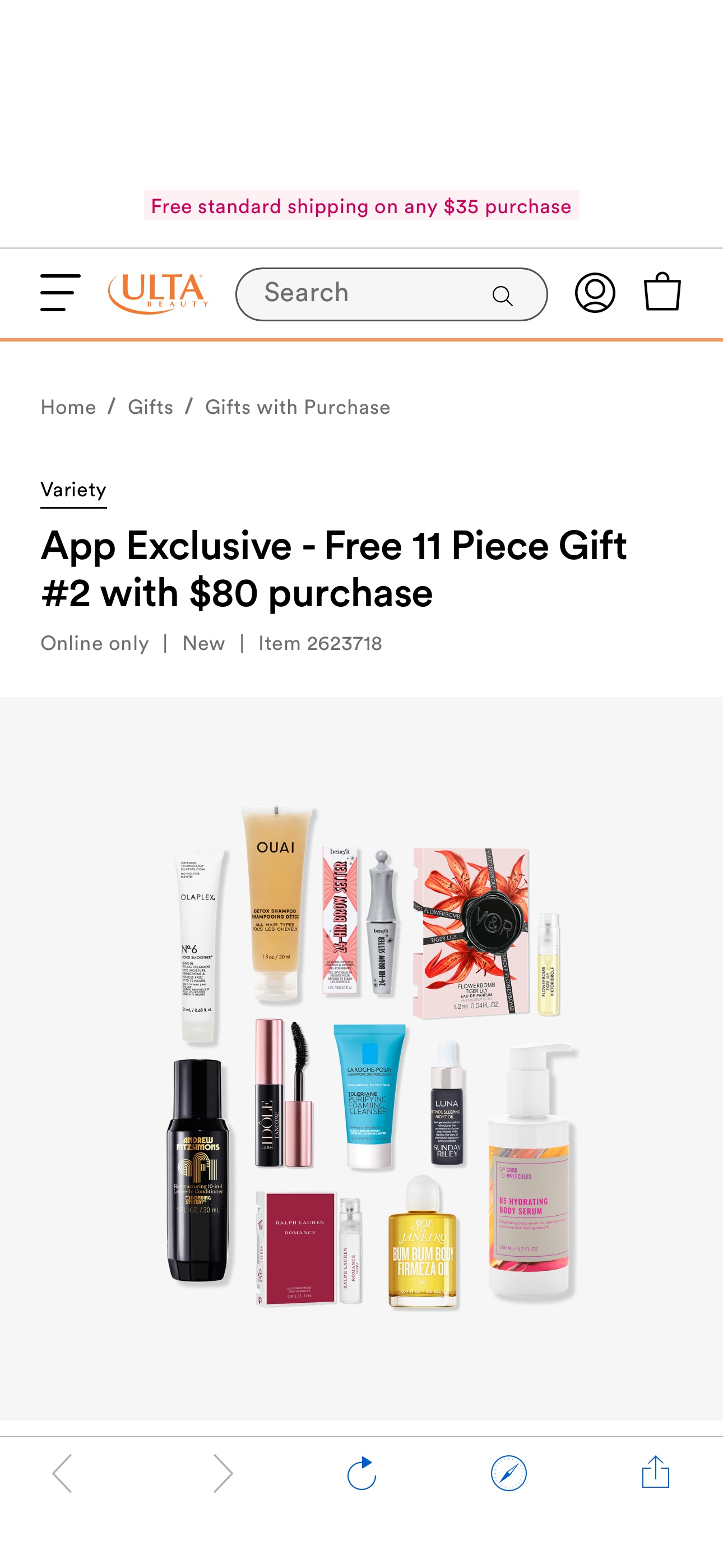 App Exclusive - Free 11 Piece Gift #2 with $80 purchase - Variety | Ulta Beauty