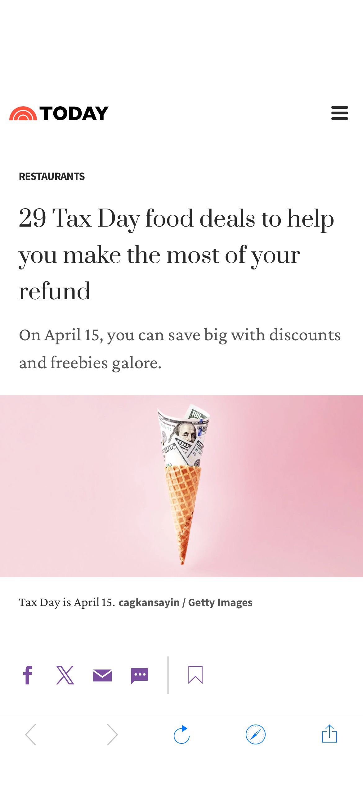 Tax Day Food Deals 2024: Use Your Refund to Save on Meals