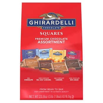 Ghirardelli Chocolate Squares Premium Chocolate Assortment, 23.8 oz 多口味巧克力