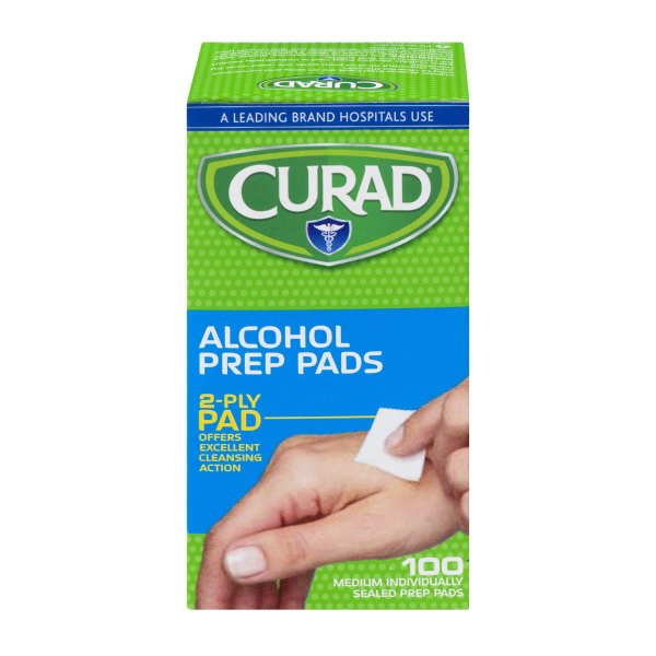 (6 pack) Curad Alcohol Prep Pads, 100 ct