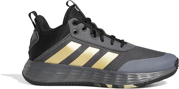 Amazon.com | adidas Men's Ownthegame Shoes Basketball, Grey Five/Matte Gold/Core Black, 8.5 | Team Sports
