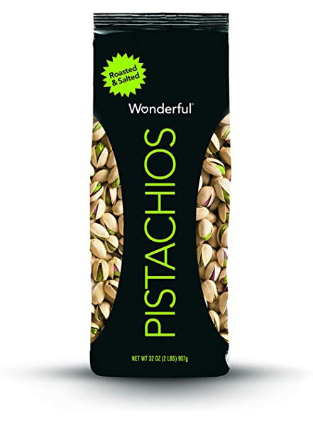 Amazon.com : Wonderful Pistachios, Roasted and Salted, 16 Ounce Bag : Snack Pistachio Nuts : Grocery & Gourmet Food开心果特价