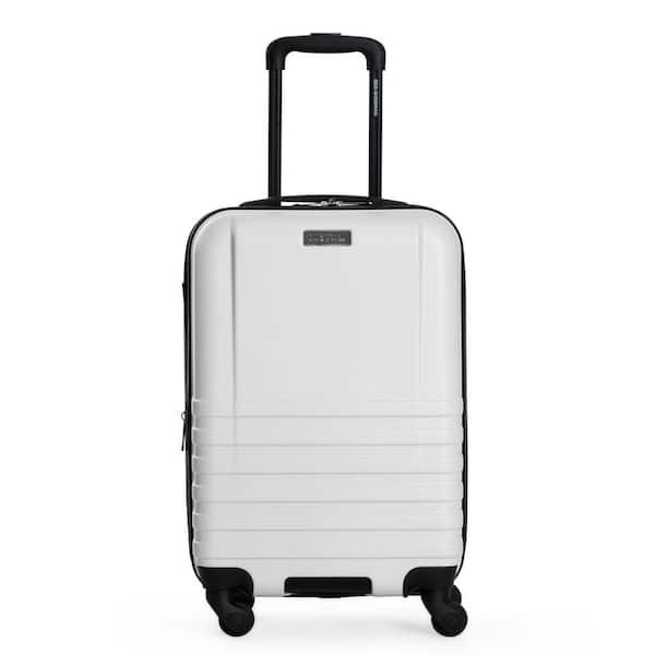 THE ORIGINAL Ben Sherman Hereford 22 in. White Carry on Hardside Spinner Luggage