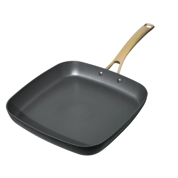 Beautiful 11" Square Griddle Pan, Black Sesame by Drew Barrymore