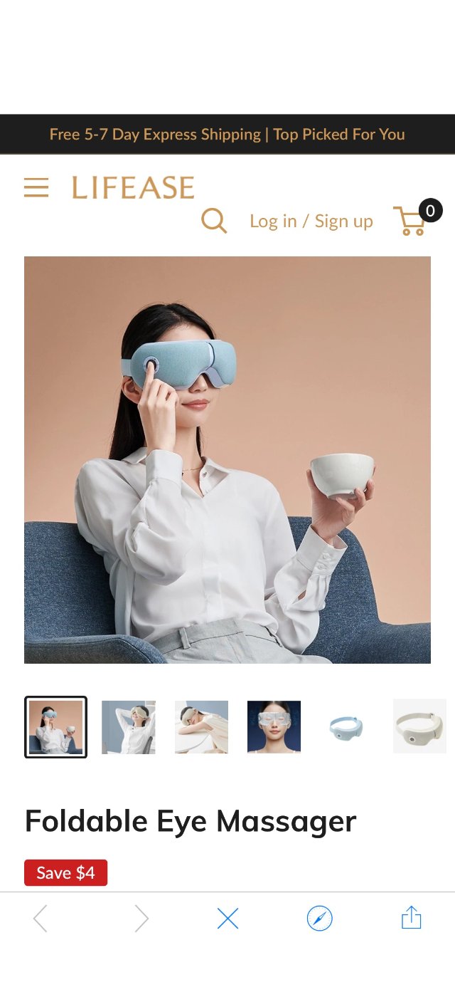 Foldable Eye Massager – Lifease