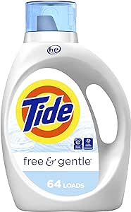 Amazon.com: Tide Free &amp; Gentle Laundry Detergent Liquid Soap, HE Compatible 64 Loads, 84 fl oz : Health &amp; Household