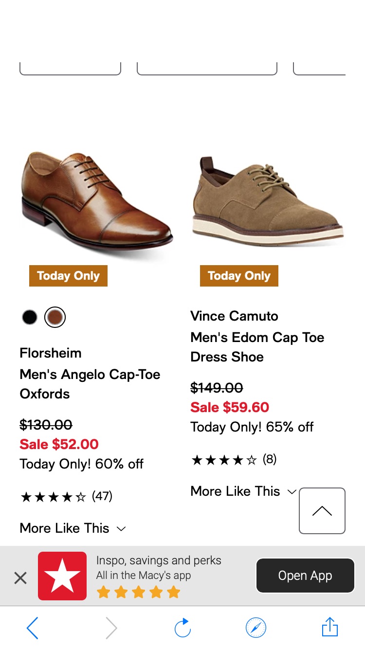 男鞋闪促 Flash Sale: 50-65% Off Men's Shoes - Macy's