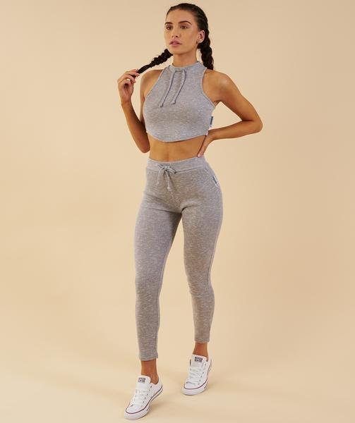Gymshark Slounge Leggings - Light Grey Marl | Slounge | Gymshark
