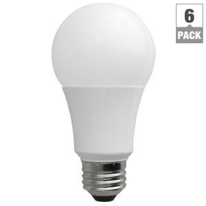 TCP LA1050KND6 LED A19 - 60 Watt Equivalent Daylight (5000K) Light Bulb - 6 Pack