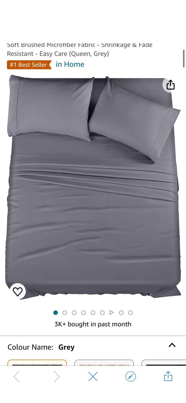 Utopia Bedding Bed Sheet Set - 4 Piece Queen Bedding - Soft Brushed Microfiber Fabric - Shrinkage & Fade Resistant - Easy Care (Queen, Grey) : Amazon.ca: Home