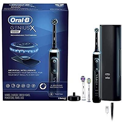  GENIUS X Electric Toothbrush With 3 Brush Heads & Toothbrush Case
