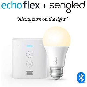 Amazon Echo Flex 插座式 Alexa 智能语音助手+智能灯泡
